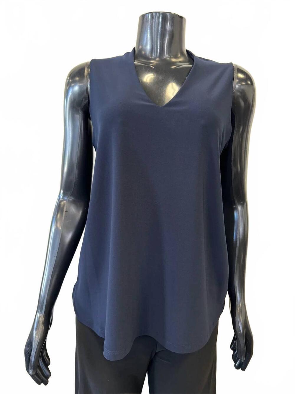 NEW BALI women's v-neck tank top in navy
